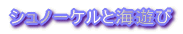 シュノーケルと海遊び