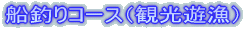 船釣りコース(観光遊漁)